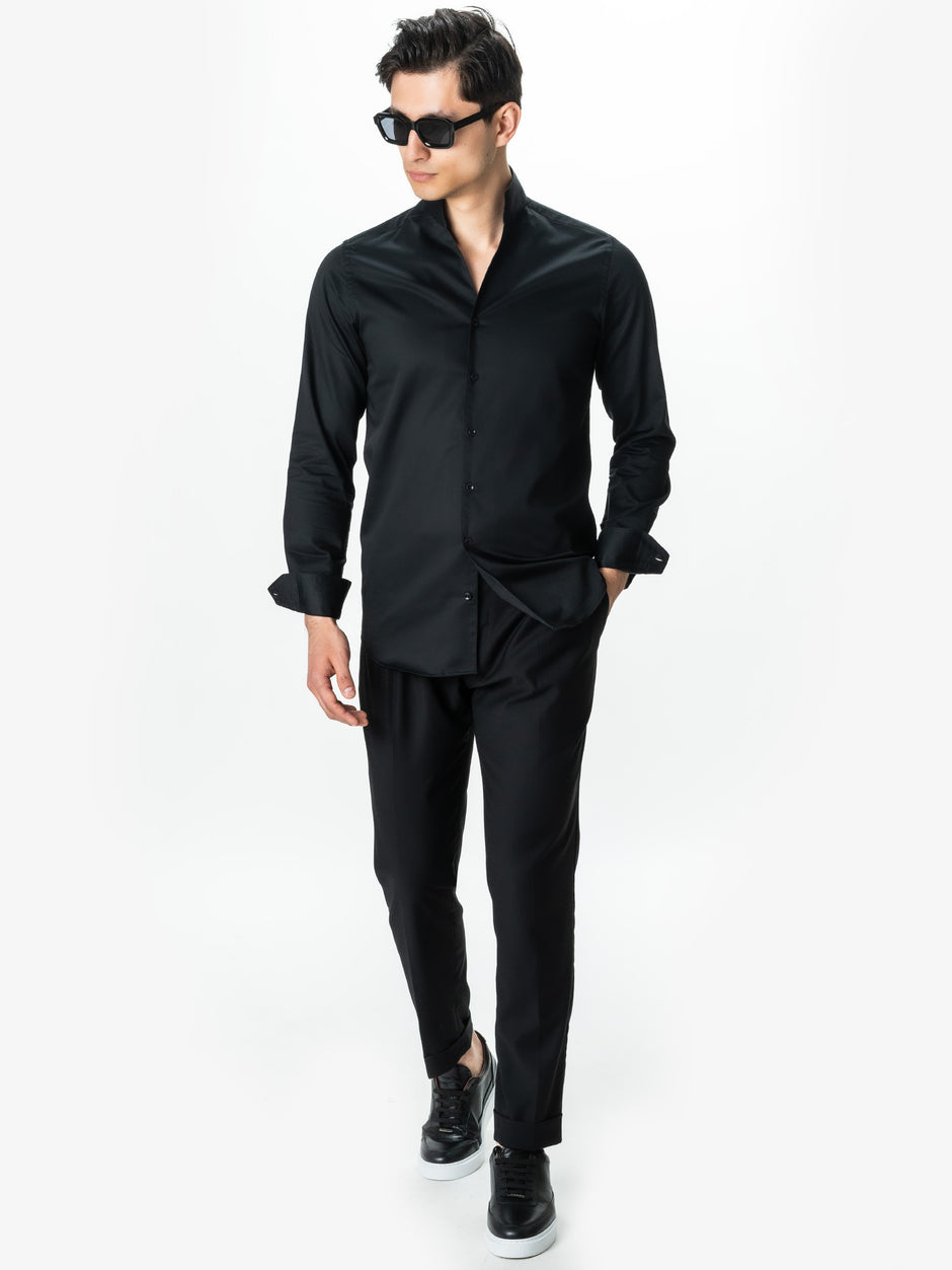 Camasa Smart Casual Barbati Neagra Design Monaco BMan0047 (3)