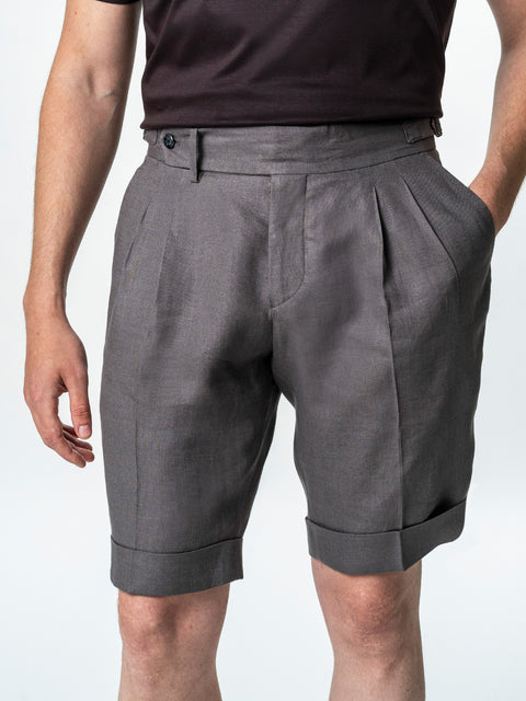Pantaloni Scurti Barbati Gurkha 100% In Natural Maro BMan180