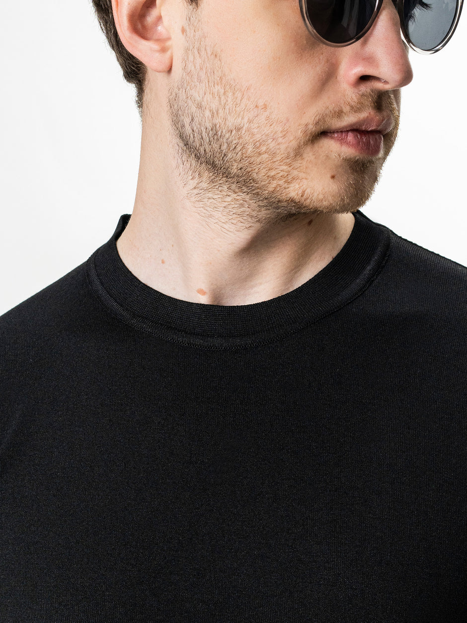 Tricou Barbati Rayon Negru BMan0102 (4)
