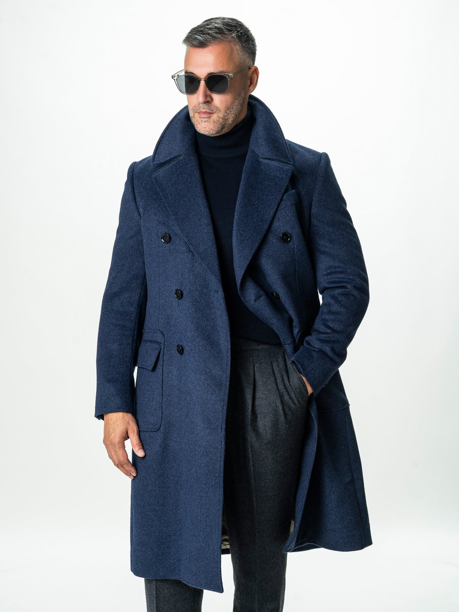 Palton Barbati Toamna-Iarna Albastru Indigo Design Londonez BMan0002 (4)