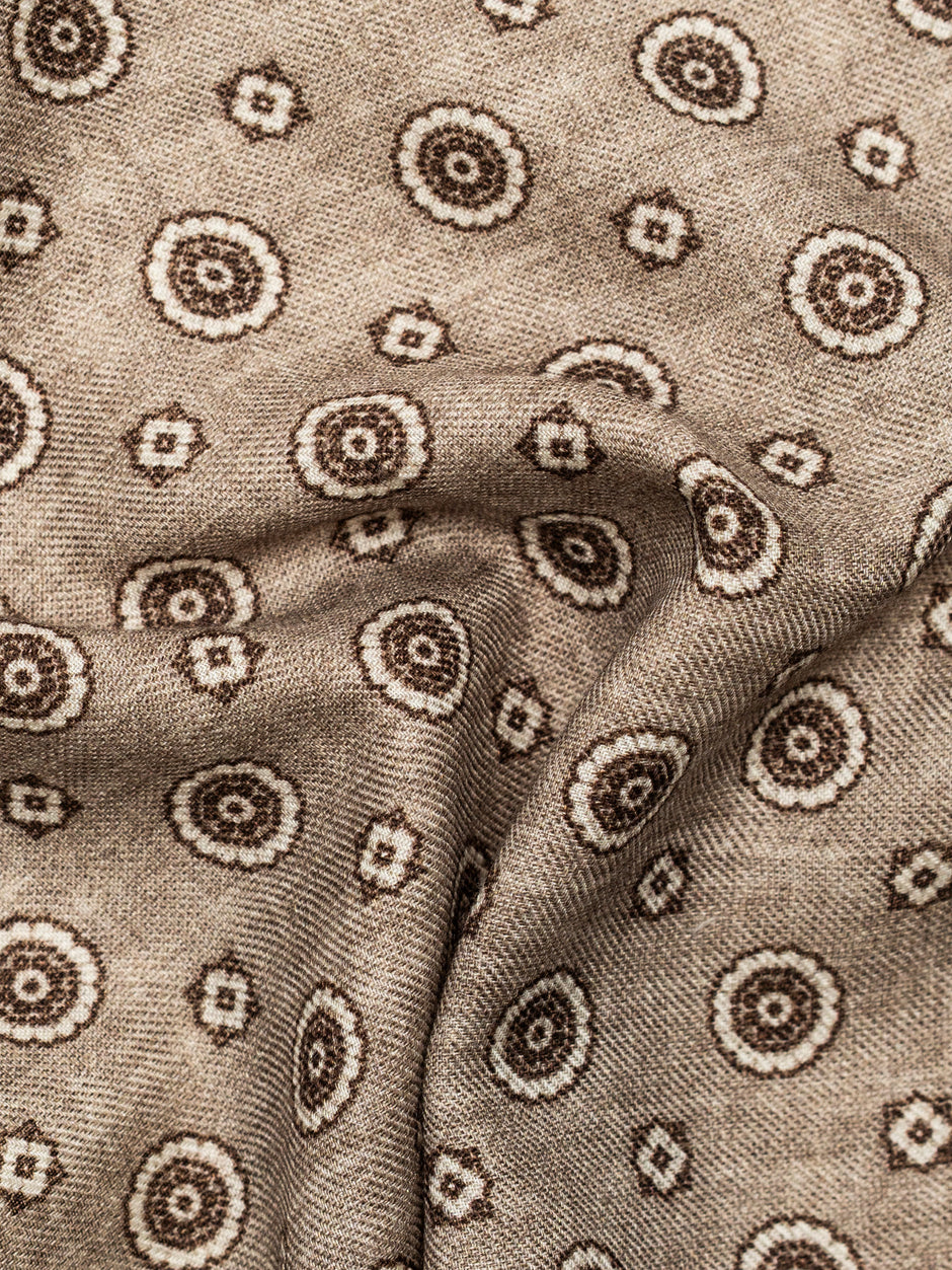 Batista Eleganta Barbati Bej cu Imprimeu BMan424 (3)