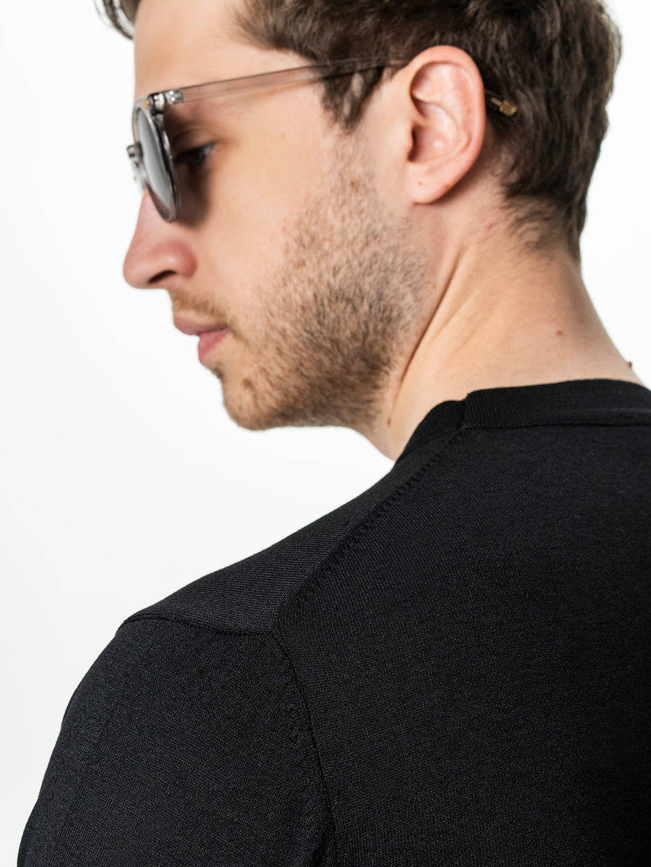 Tricou Barbati Rayon Negru BMan0102 (5)