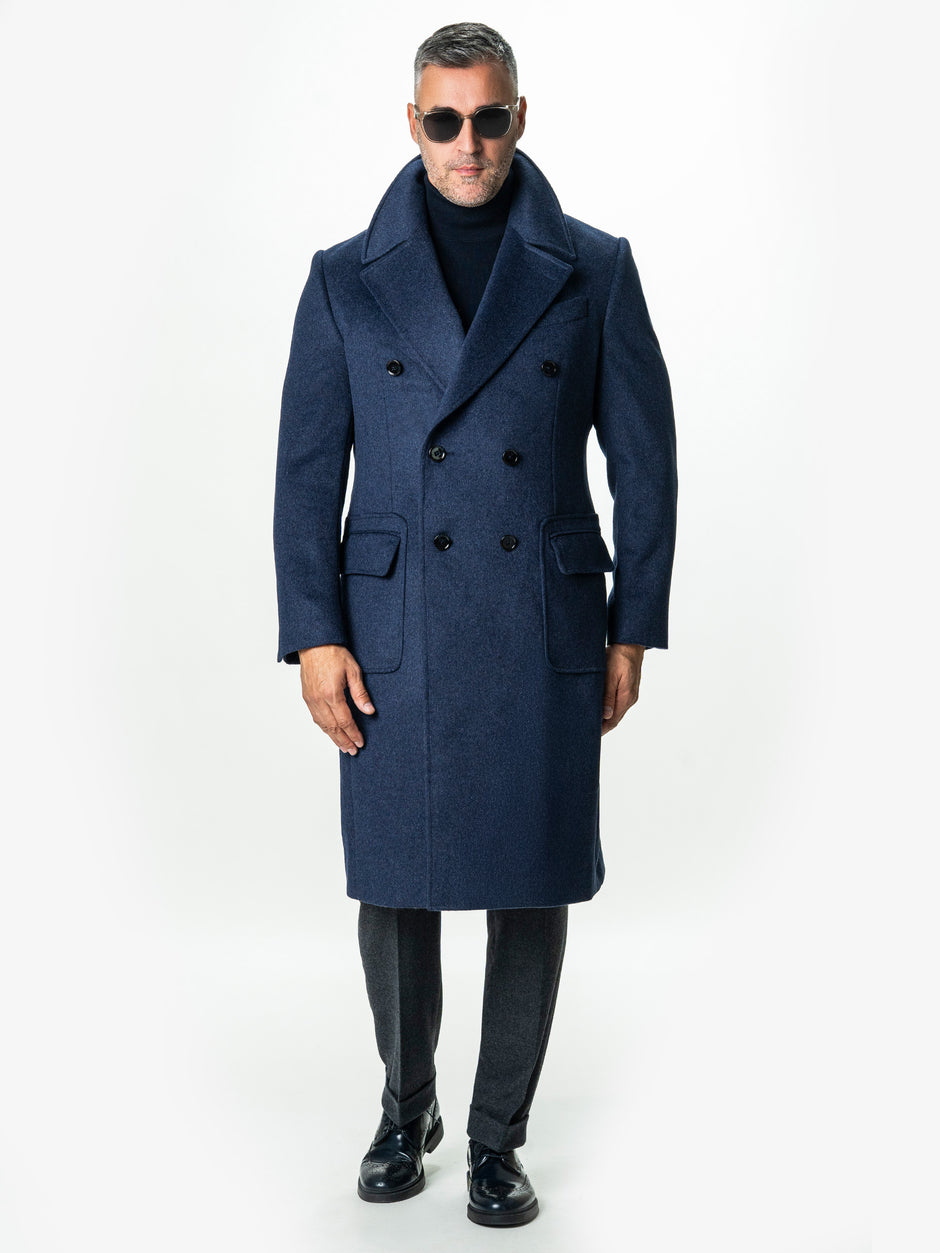 Palton Barbati Toamna-Iarna Albastru Indigo Design Londonez BMan0002 (5)