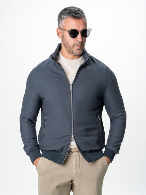 Geaca Barbati Tip Jacheta Gri Din Lana BMan BMan0007