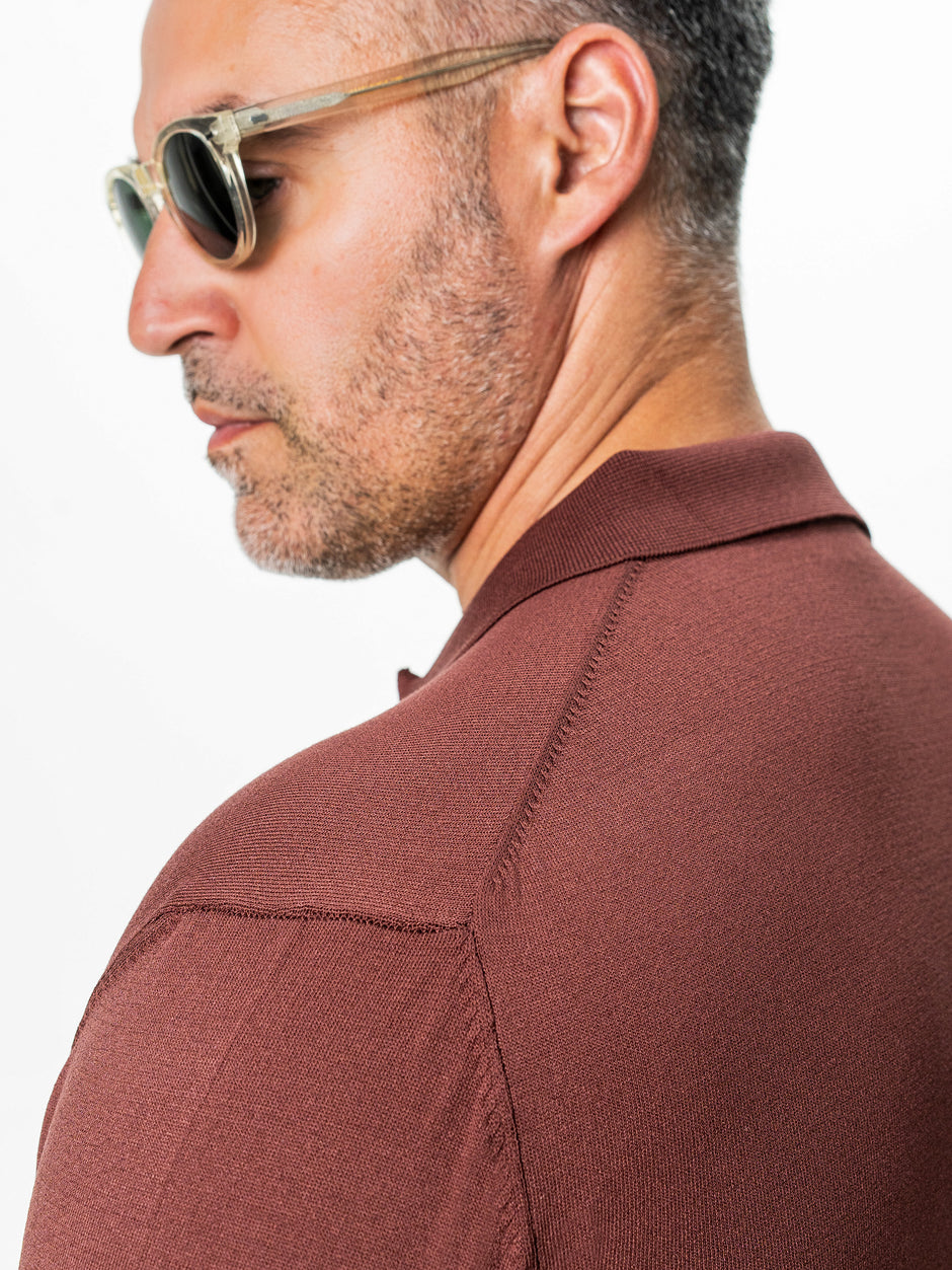 Tricou Barbati Polo Bordo din Rayon cu Fermoar BMan0101 (4)