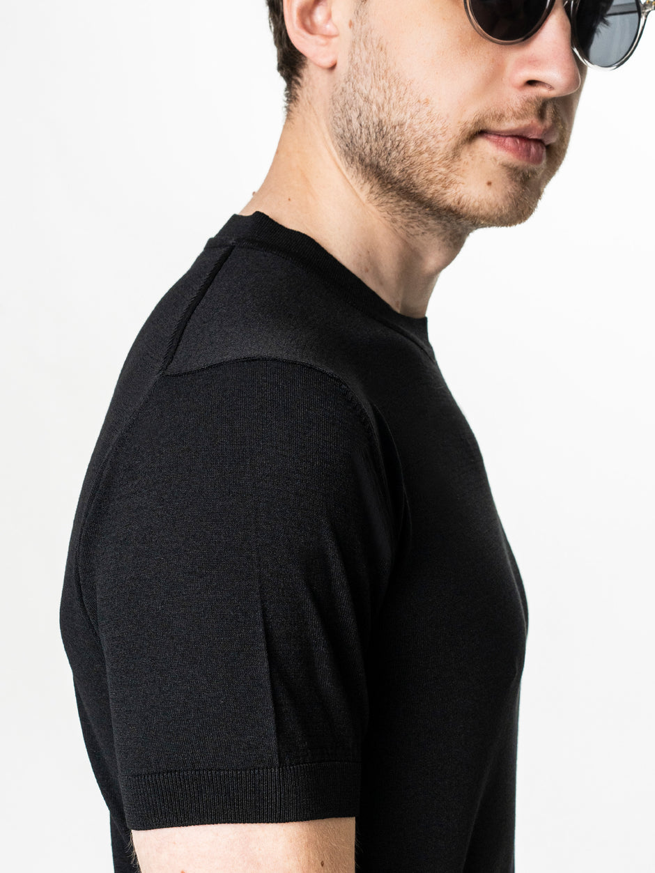 Tricou Barbati Rayon Negru BMan0102 (7)