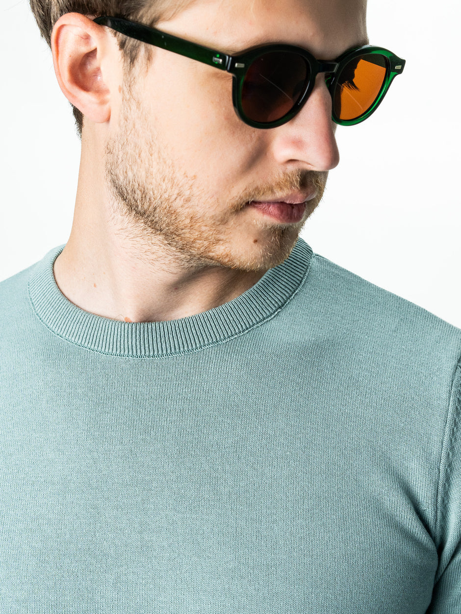 Pulover Casual Verde Menta Barbati Din Bumbac Levent Cottone BMan0008 (7)