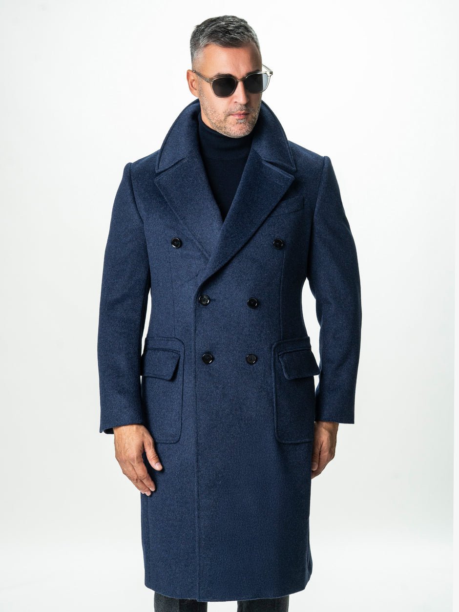 Palton Barbati Toamna-Iarna Albastru Indigo Design Londonez BMan0002 (2)