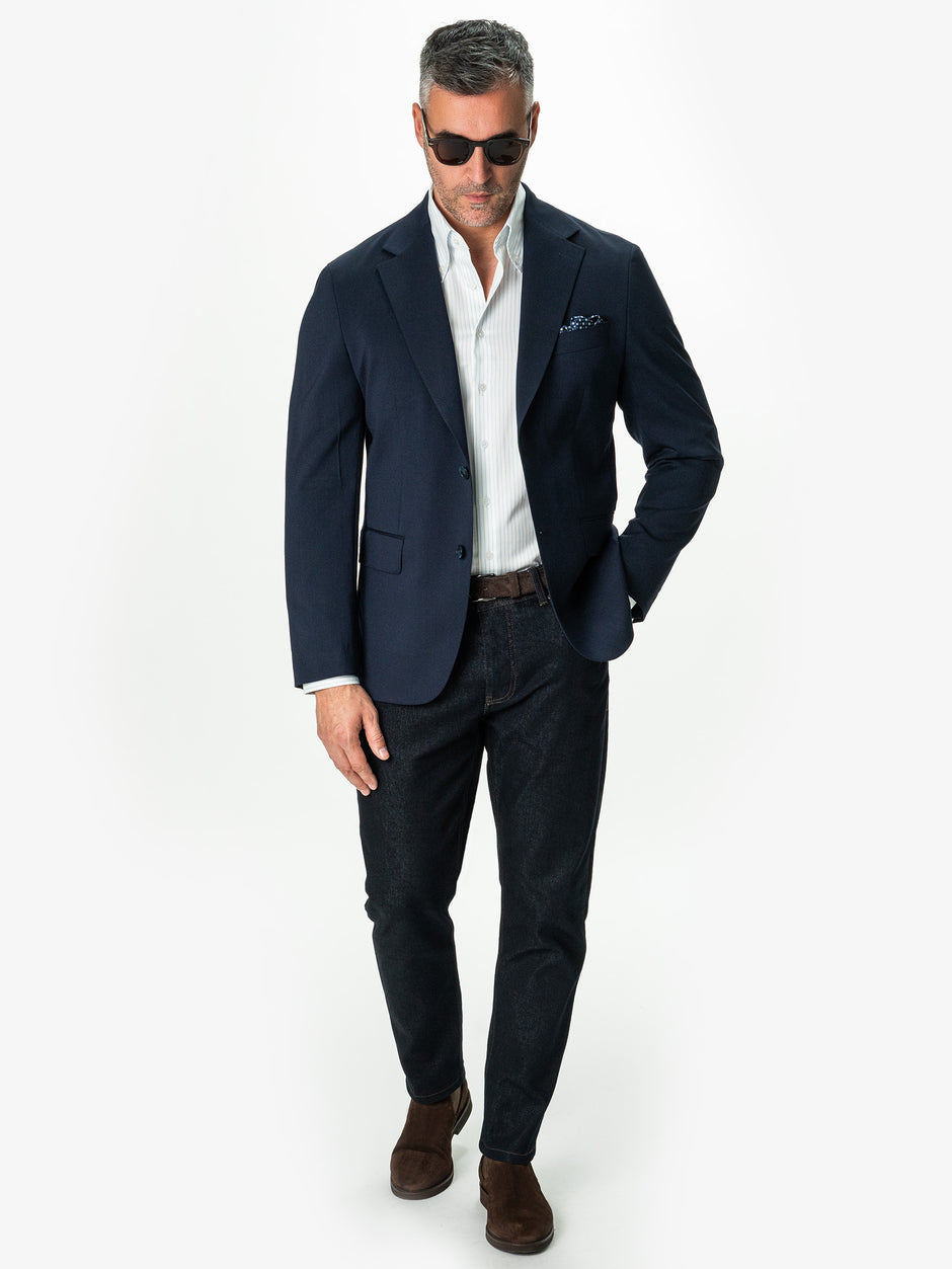 Sacou Albastru Bleumarin Lana Vitale Barberis Super 110'S BMan0042 (7)