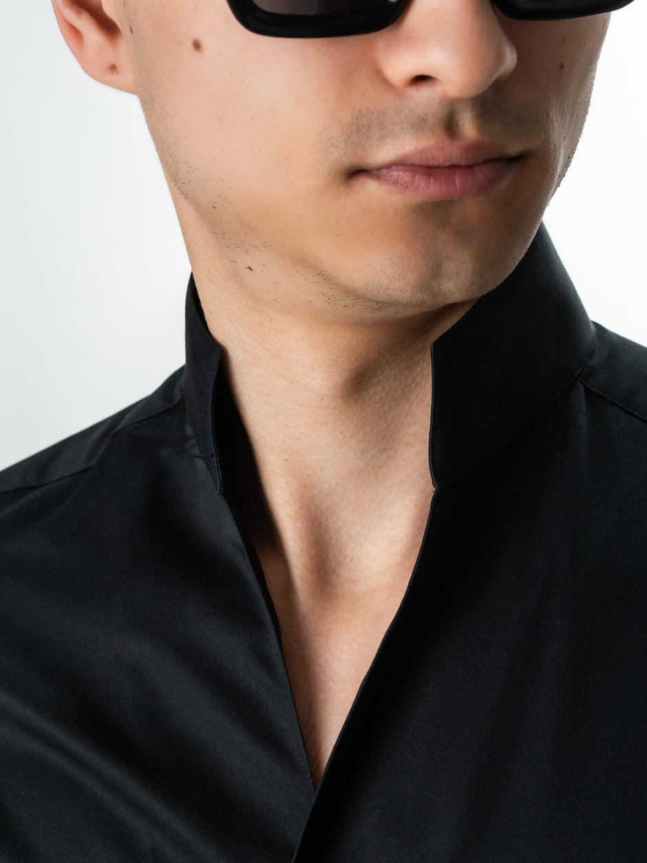 Camasa Smart Casual Barbati Neagra Design Monaco BMan0047 (2)