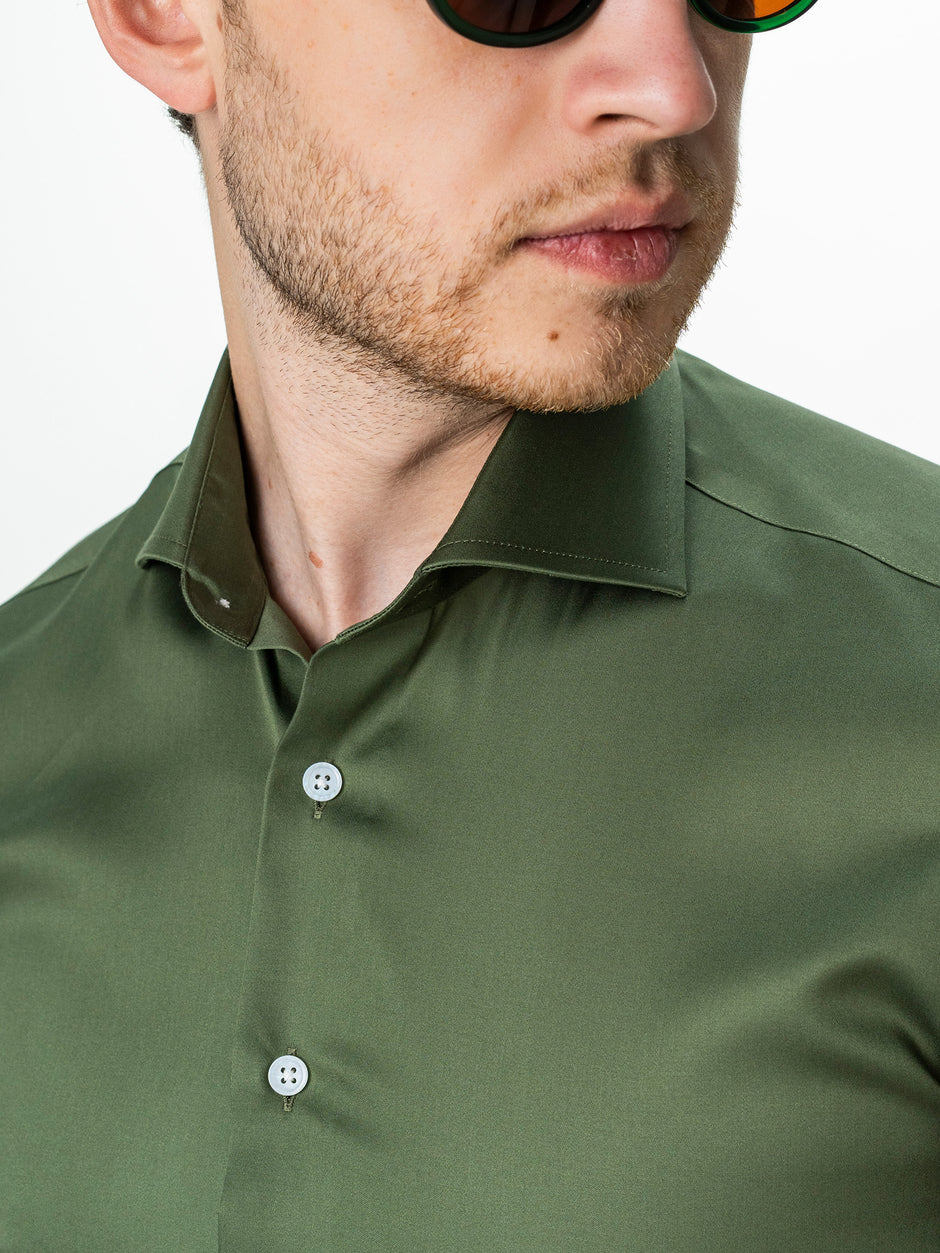 Camasa Verde Kaki Barbati Premium Confort Fit Non Iron BMan0063 (6)