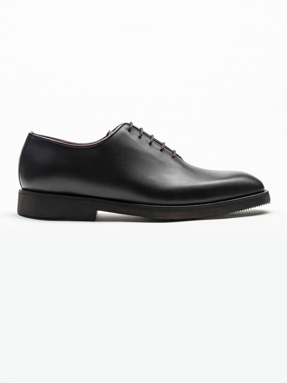 Pantofi Eleganti Barbati Maro Inchis Oxford Piele Naturala BMan0330 (3)
