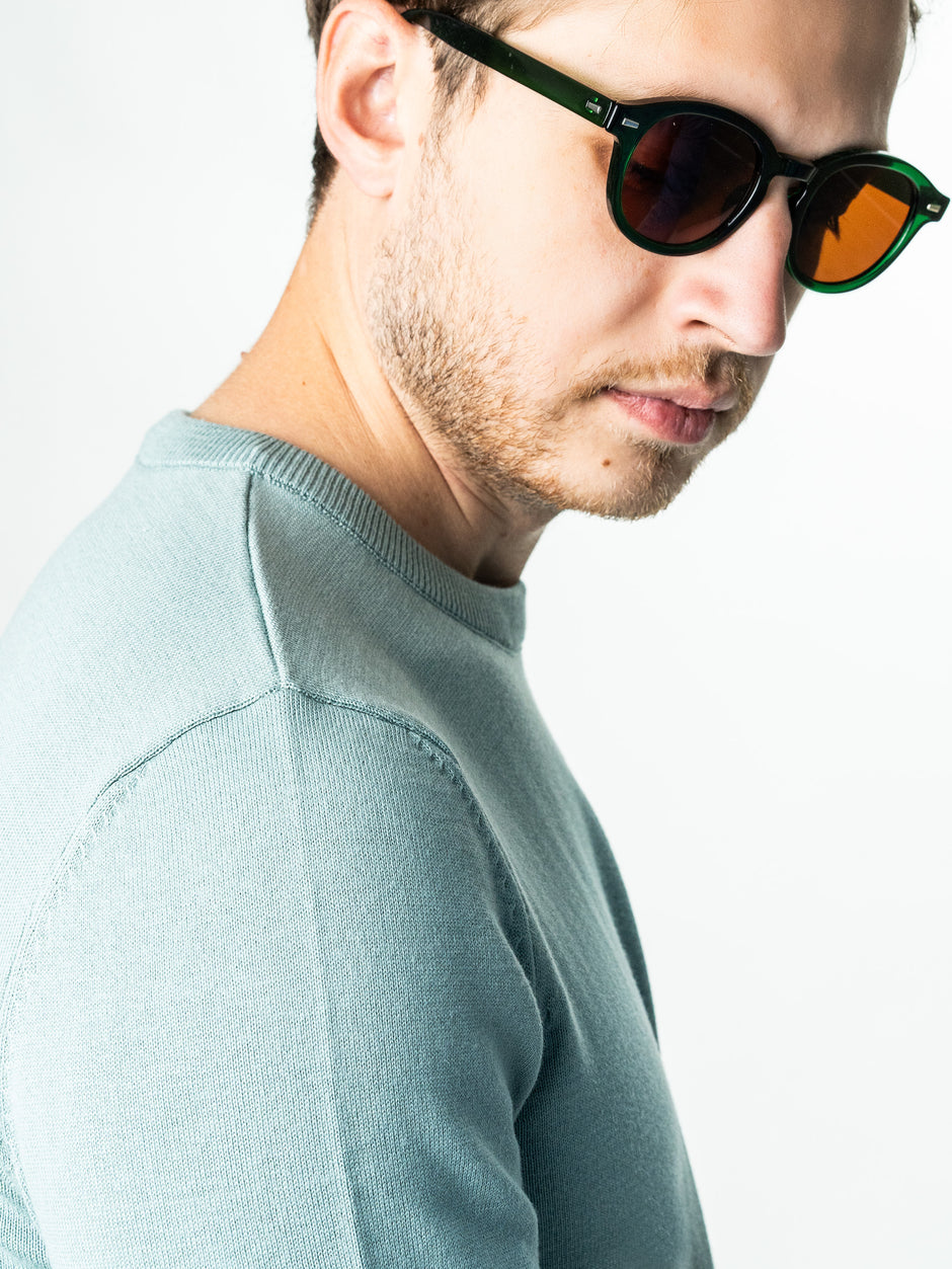 Pulover Casual Verde Menta Barbati Din Bumbac Levent Cottone BMan0008 (3)
