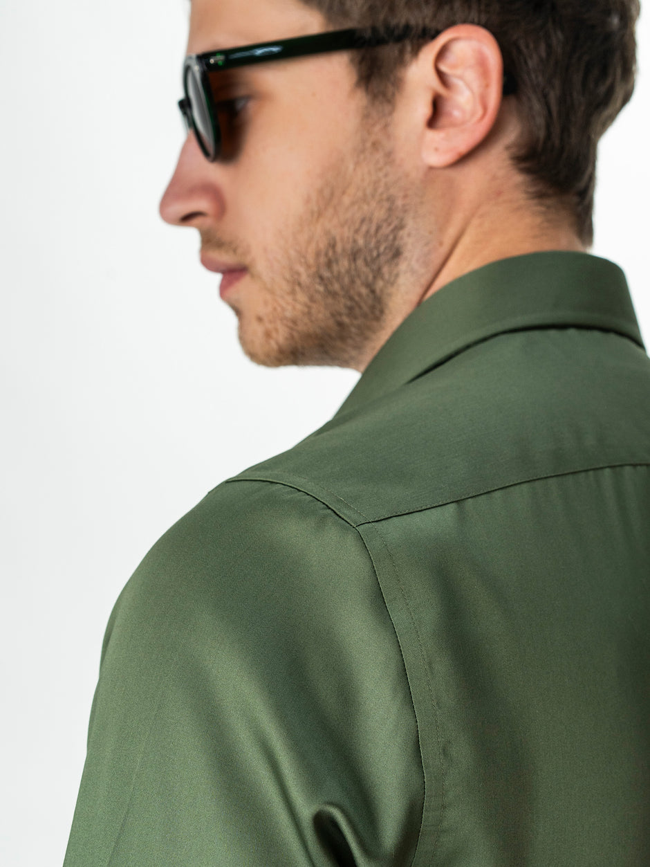 Camasa Verde Kaki Barbati Premium Confort Fit Non Iron BMan0063 (7)