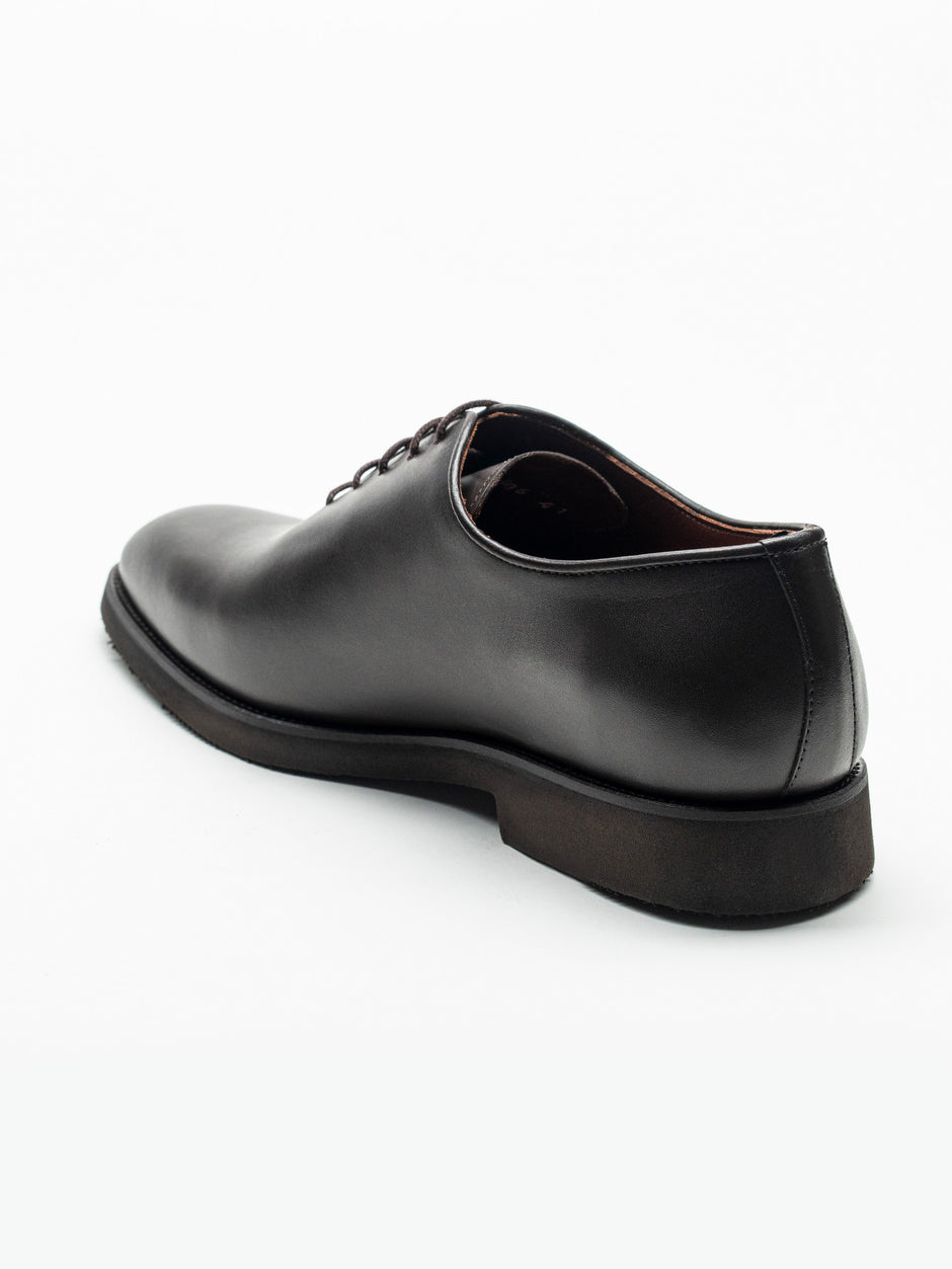 Pantofi Eleganti Barbati Maro Inchis Oxford Piele Naturala BMan0330 (8)