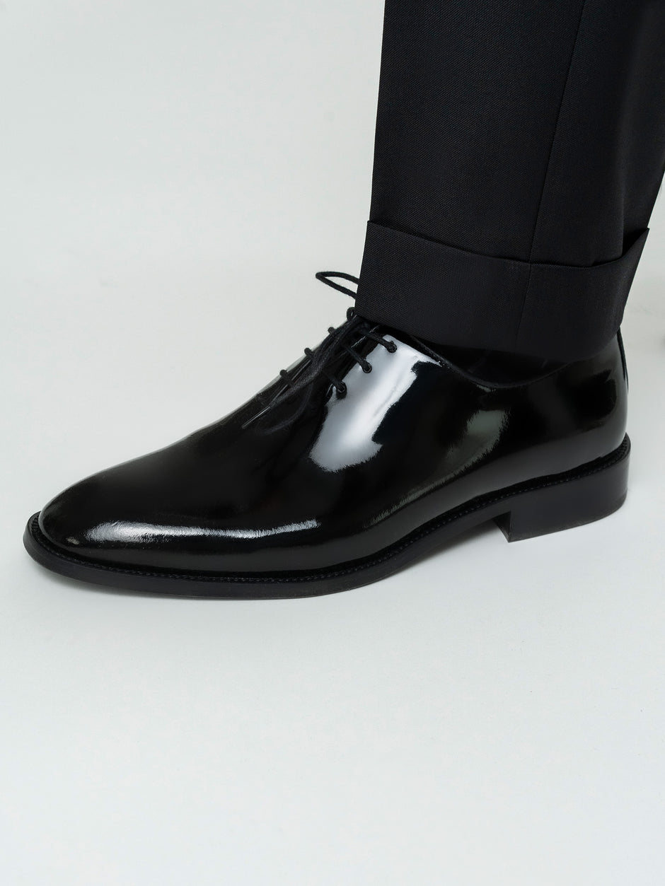 Costum Barbati Smoking Negru Lana Vitale Barberis Super 110 BMan343 (9)