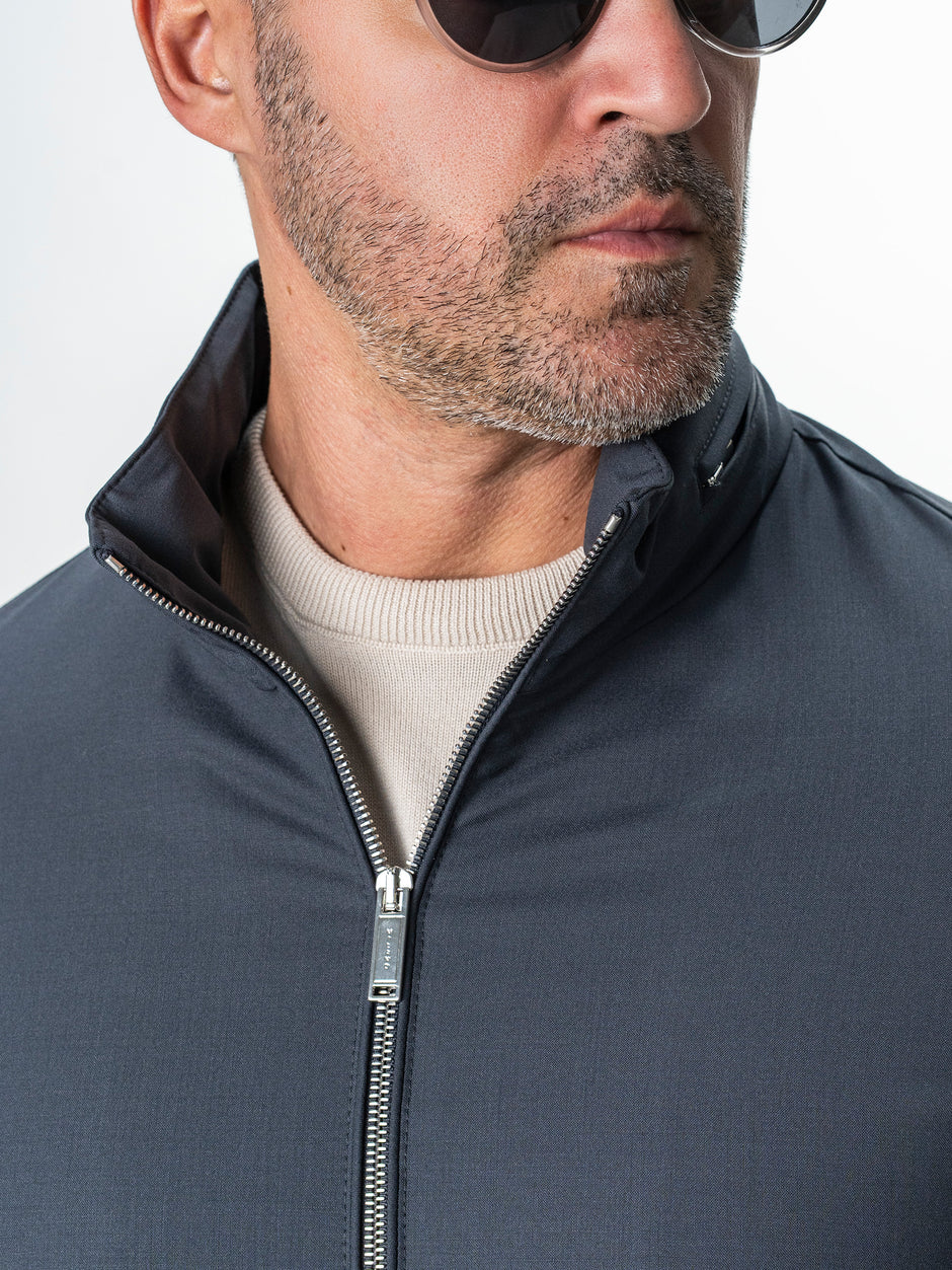 Geaca Barbati Tip Jacheta Gri Din Lana BMan BMan0007 (6)