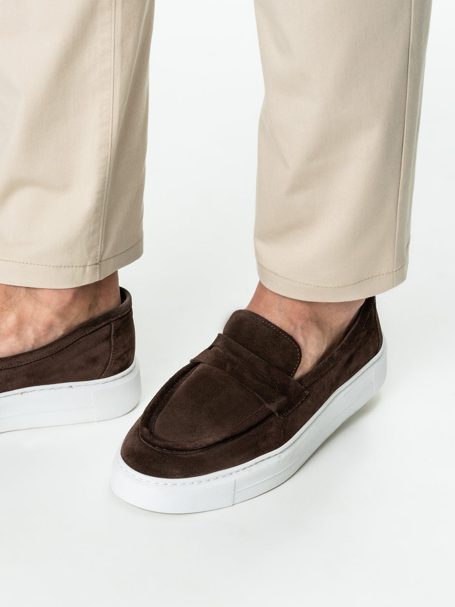 Pantaloni Casual Crem Barbati Tip Denim BMan346 (6)