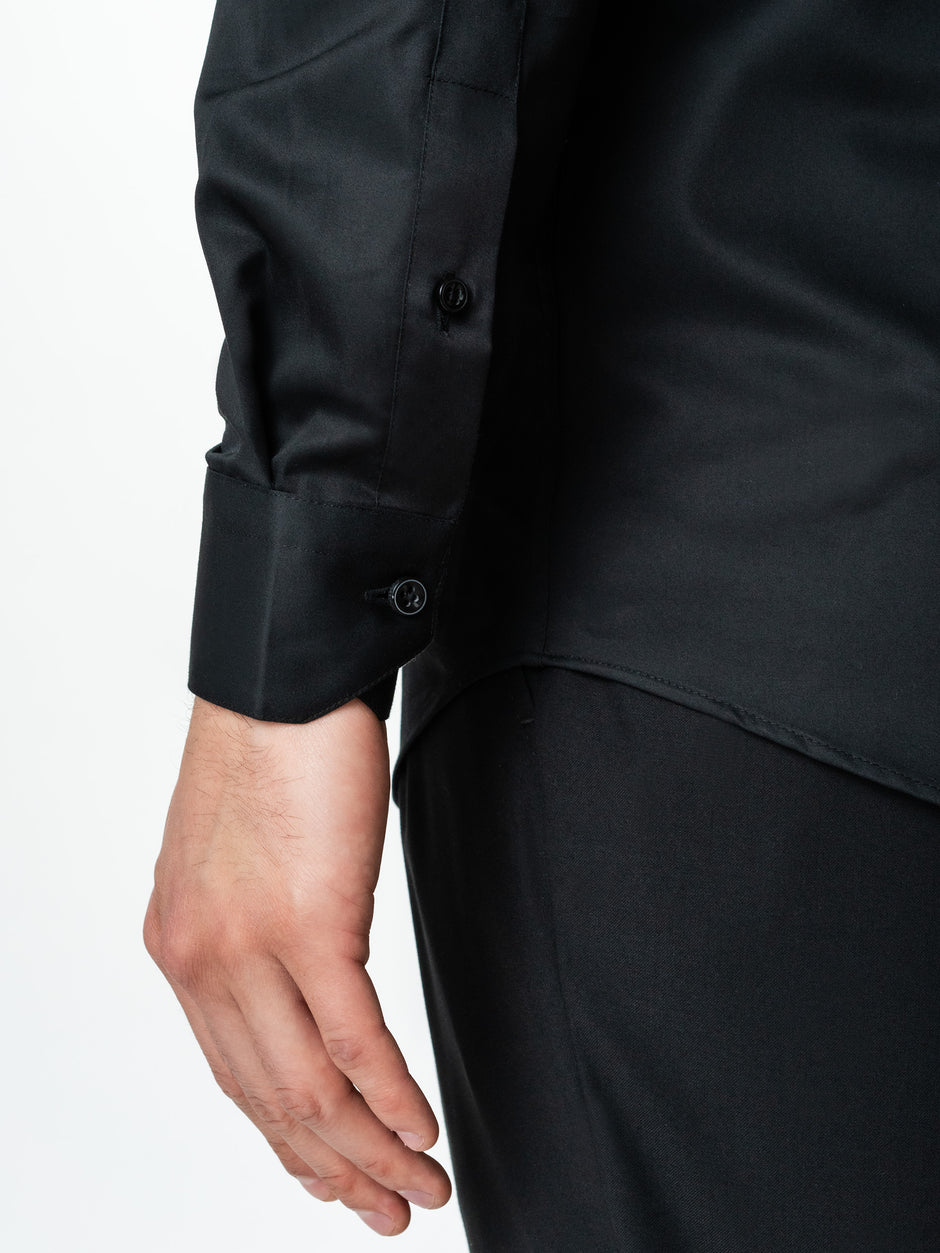 Camasa Smart Casual Barbati Neagra Design Monaco BMan0047 (4)