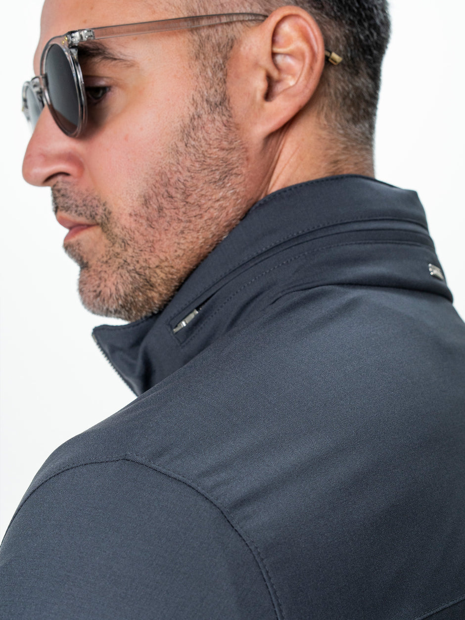 Geaca Barbati Tip Jacheta Gri Din Lana BMan BMan0007 (7)