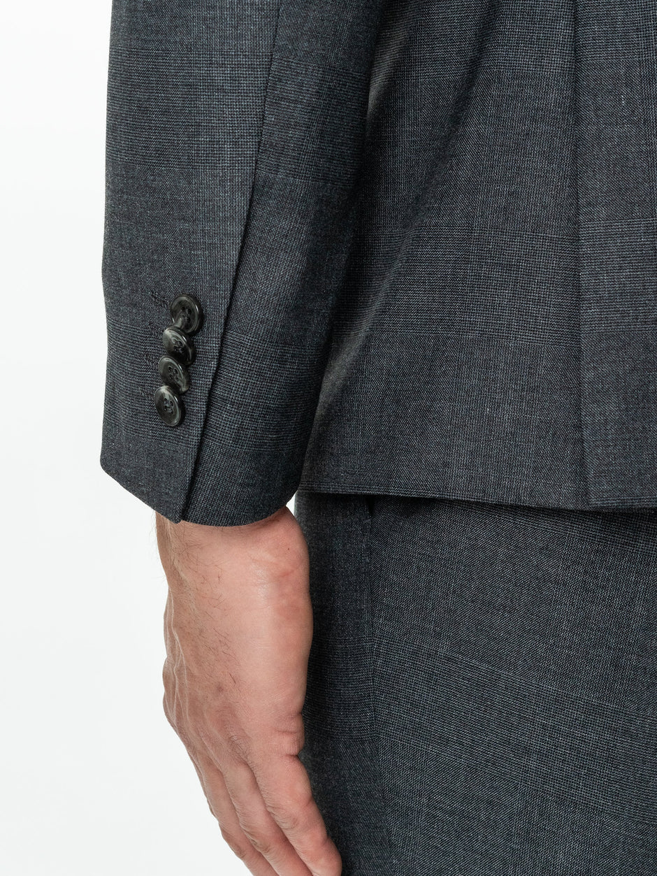 Costum Barbati Business & Elegant Gri Inchis Din Lana Sarto BMan0018 (10)