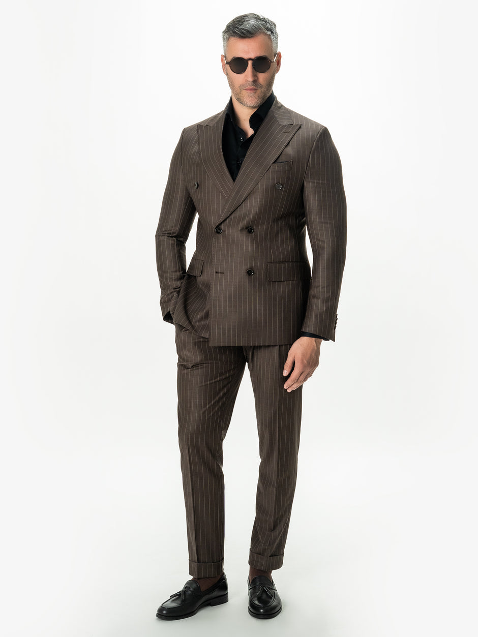 Costum Barbati Maro Dungi 100% Lana Vitale Barberis Super 100'S BMan0003 (1)