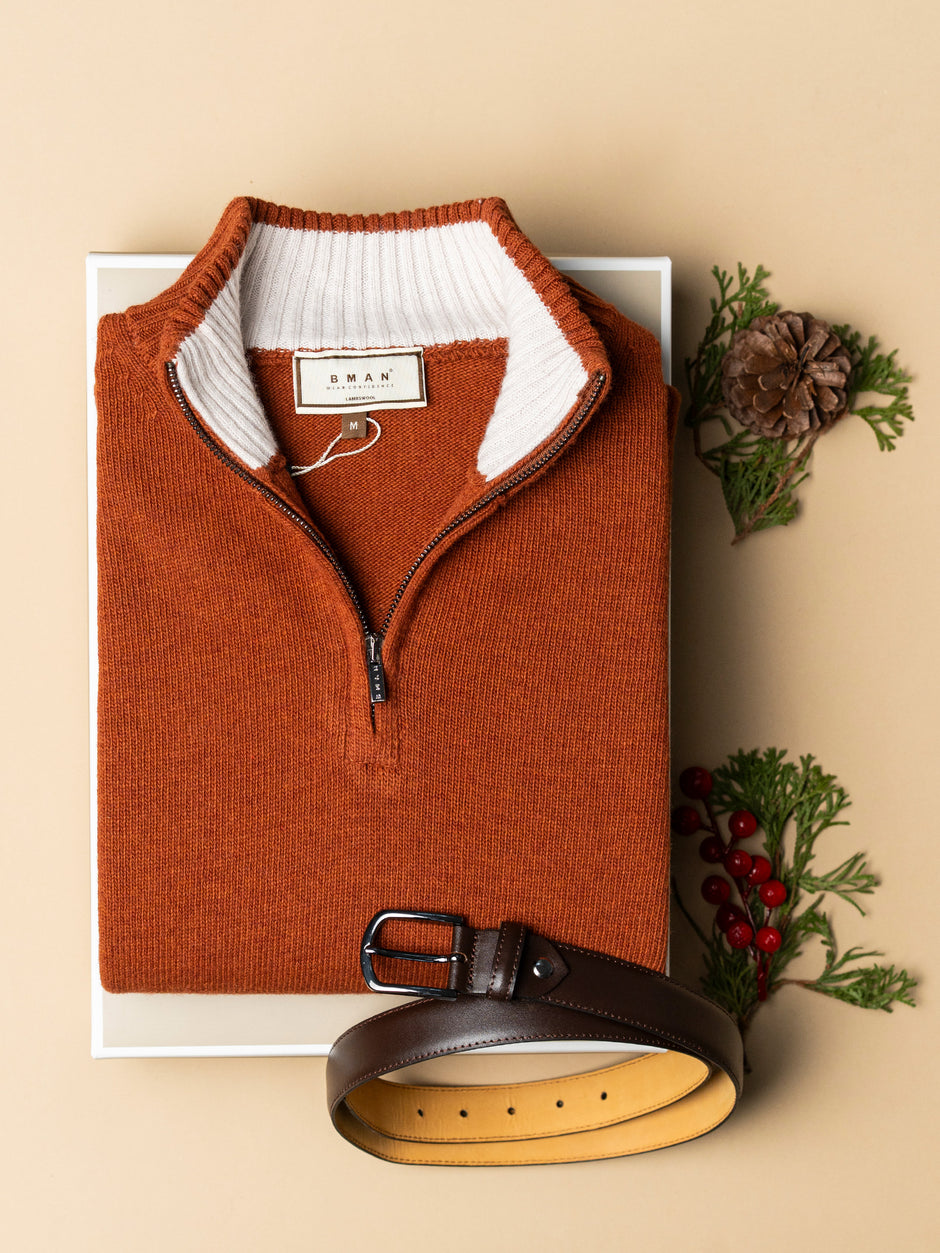 Pachet Cadou Barbati Pulover Cu Accesoriu Bman0107 (1)