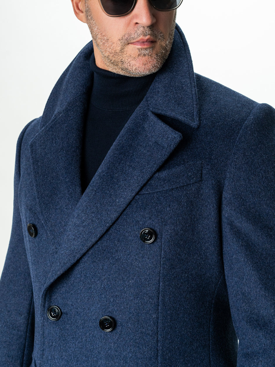 Palton Barbati Toamna-Iarna Albastru Indigo Design Londonez BMan0002 (3)