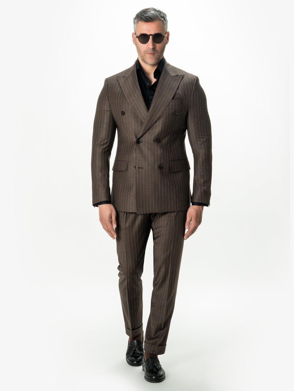 Costum Barbati Maro Dungi 100% Lana Vitale Barberis Super 100'S BMan0003 (4)