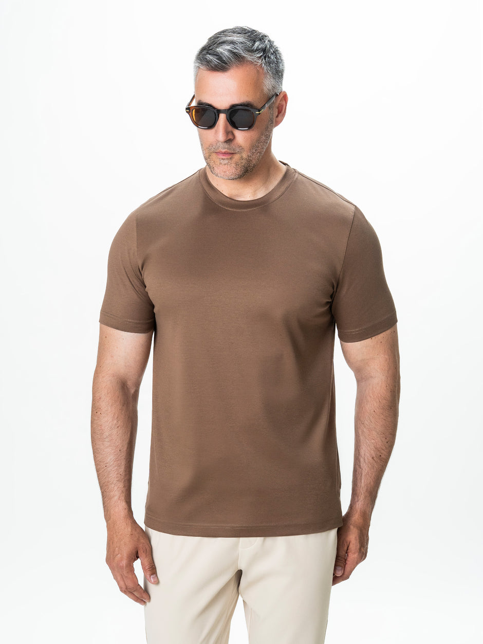 Tricou Premium Barbati Maro 100% Bumbac Egiptean Mercerizat BMan278 (6)