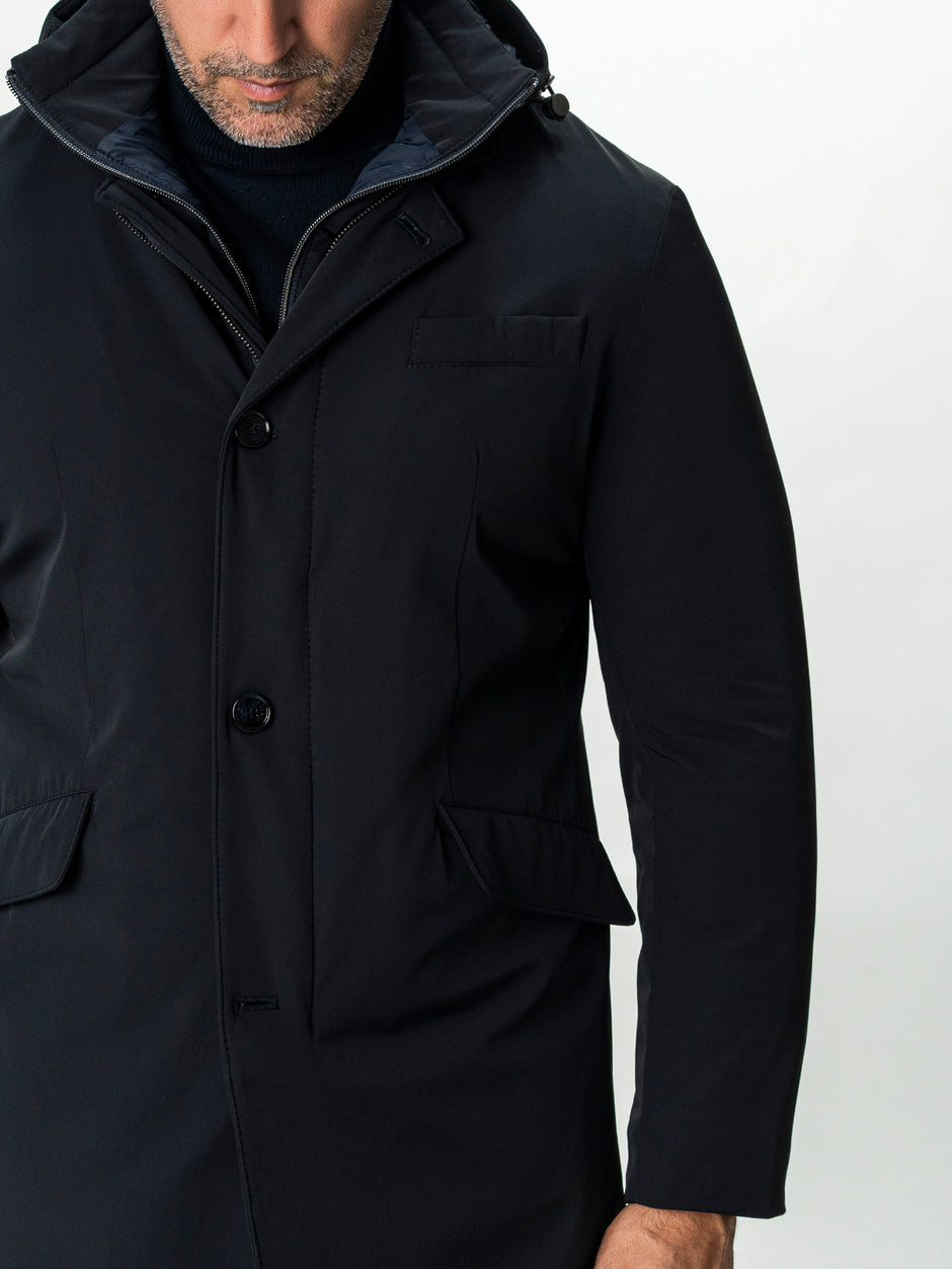 Geaca Barbati Tip Parka Bleumarin Cu Gluga BMan0200 (8)