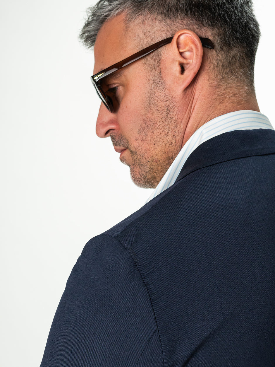 Sacou Albastru Bleumarin Lana Vitale Barberis Super 110'S BMan0042 (9)