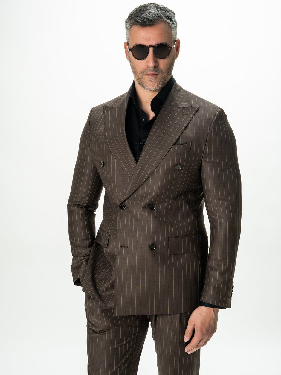 Costum Barbati Maro Dungi 100% Lana Vitale Barberis Super 100'S BMan0003 (2)