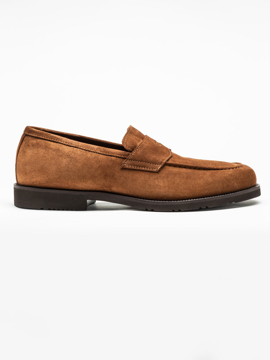 Mocasini Maro Barbati Penny Loafers Din Piele Intoarsa BMan220 (6)
