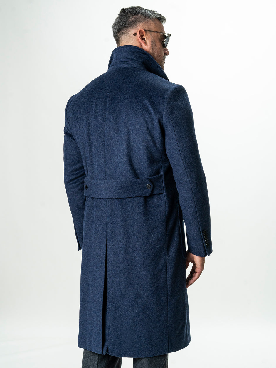 Palton Barbati Toamna-Iarna Albastru Indigo Design Londonez BMan0002 (8)