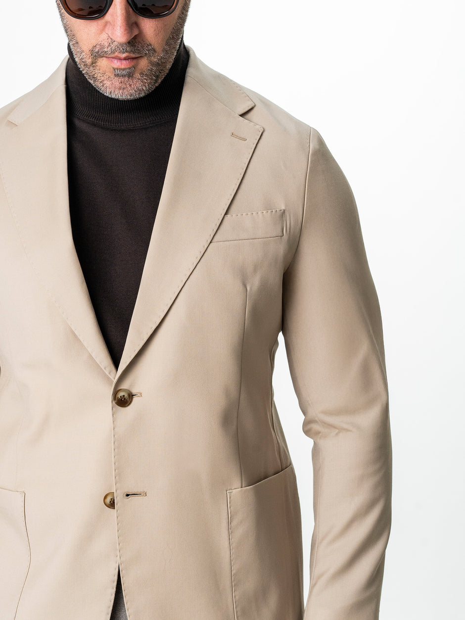 Sacou Barbati Bej 100% Lana Vitale Barberis BMan0056 (5)