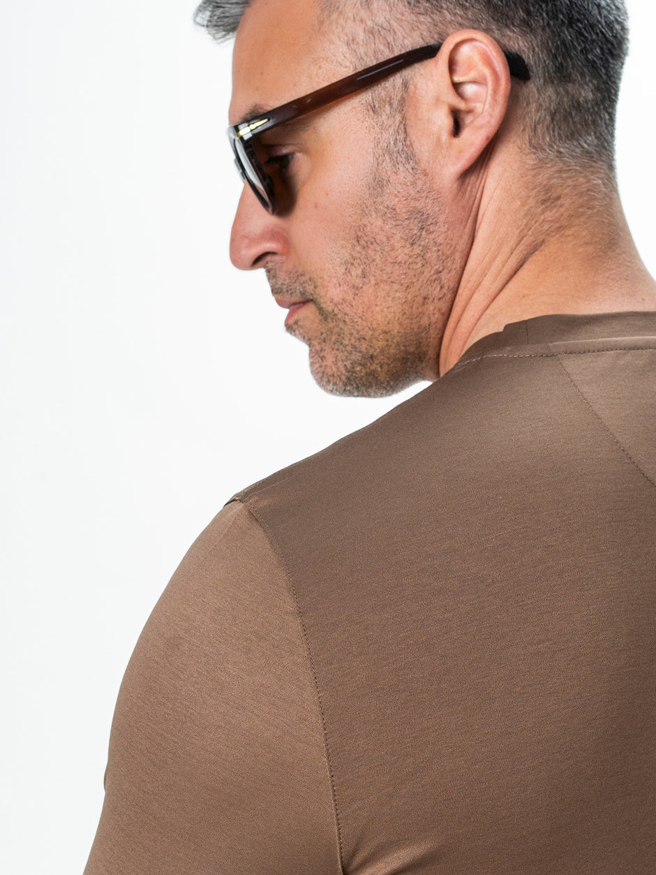 Tricou Premium Barbati Maro 100% Bumbac Egiptean Mercerizat BMan278 (9)
