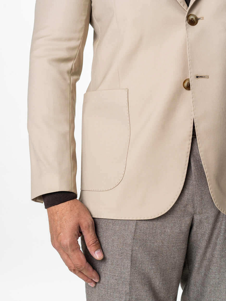 Sacou Barbati Bej 100% Lana Vitale Barberis BMan0056 (6)