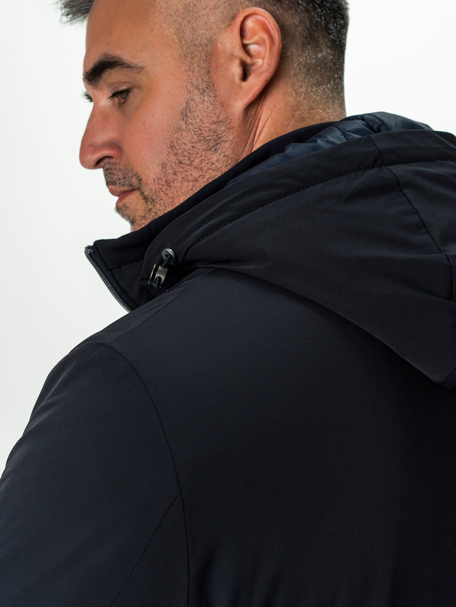 Geaca Barbati Tip Parka Bleumarin Cu Gluga BMan0200 (10)