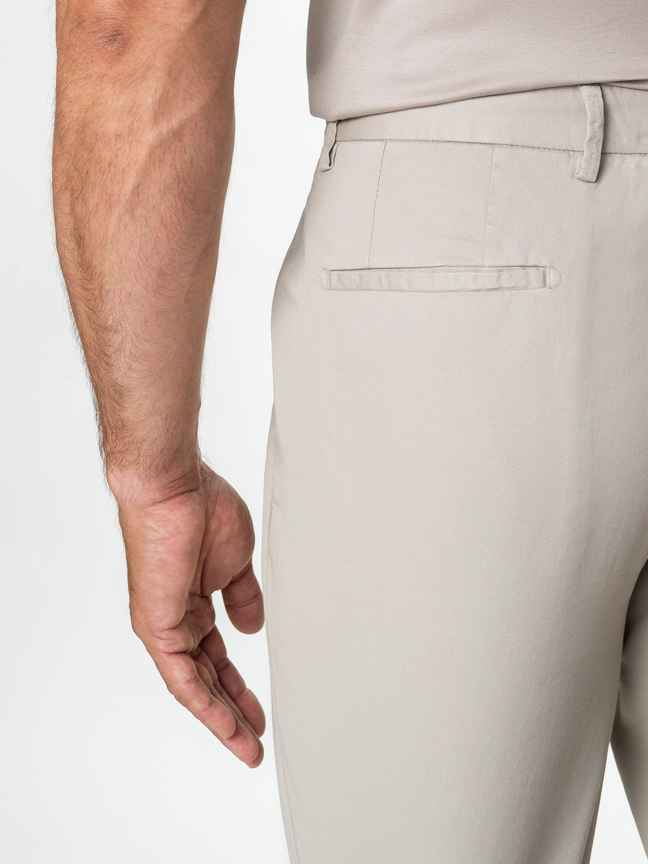 Pantaloni Chino Barbati Grej Deschis 100% Bumbac BMan0003 (7)