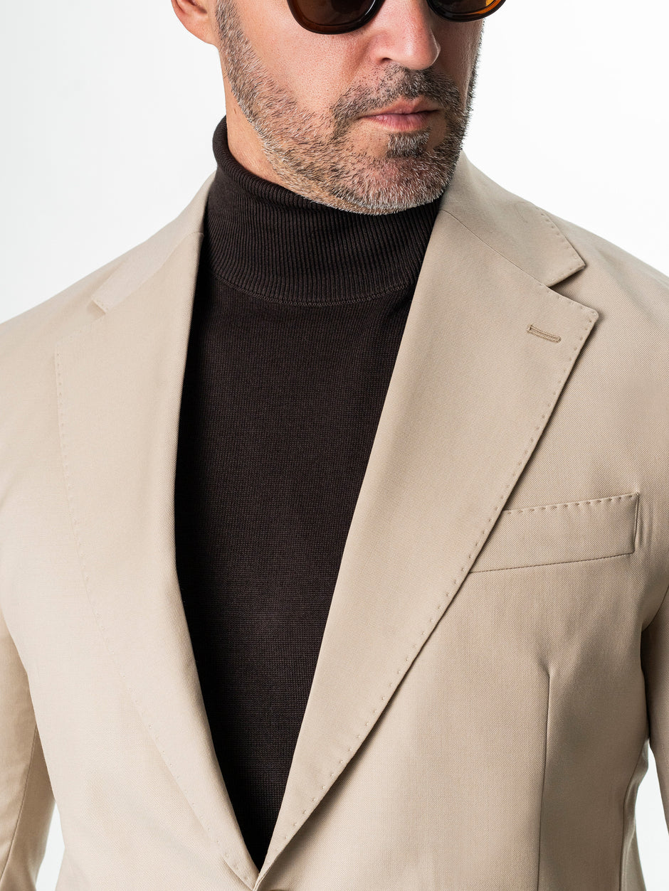 Sacou Barbati Bej 100% Lana Vitale Barberis BMan0056 (3)