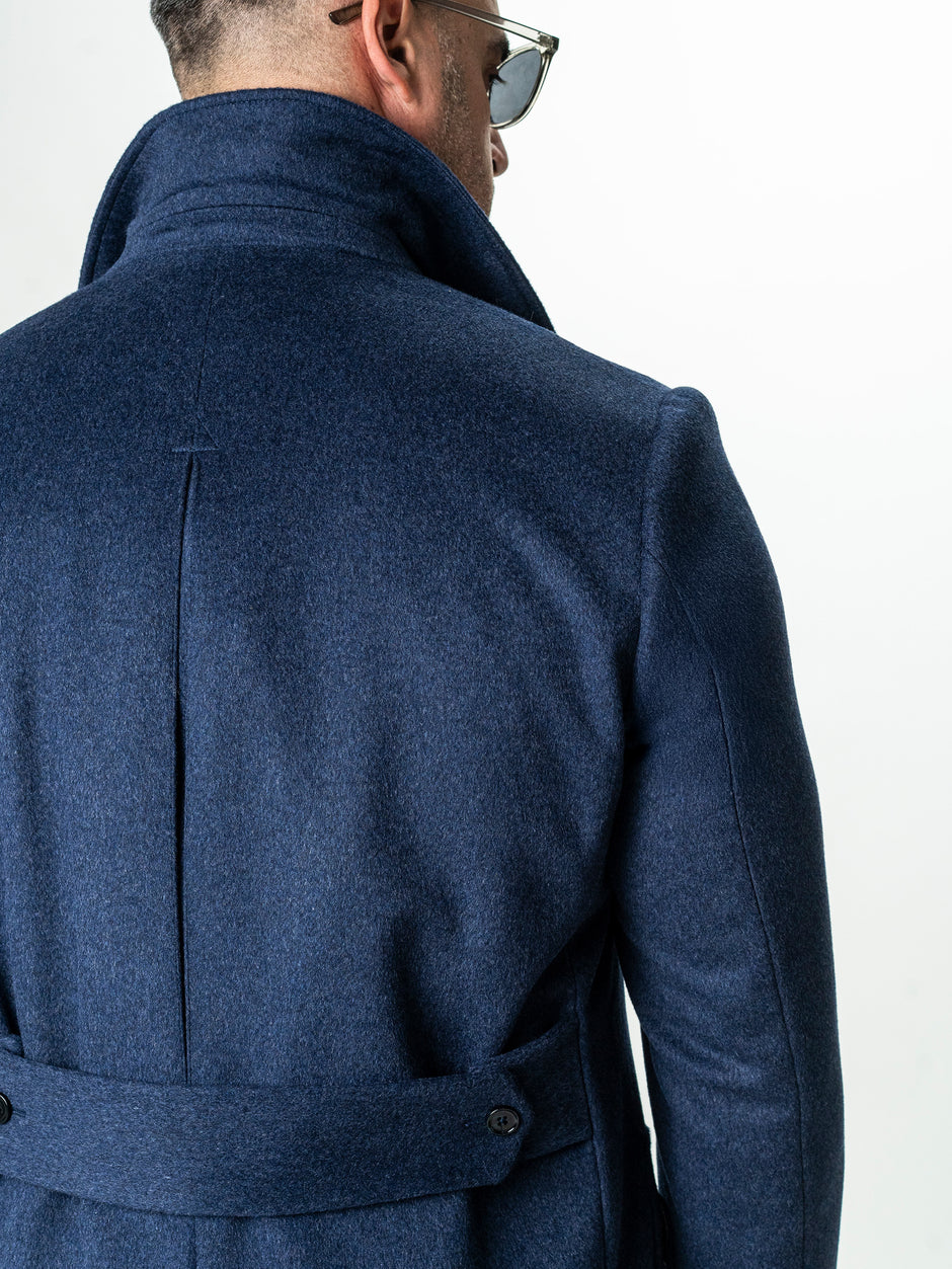 Palton Barbati Toamna-Iarna Albastru Indigo Design Londonez BMan0002 (10)