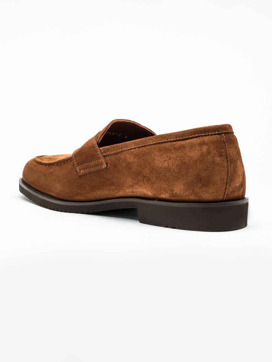 Mocasini Maro Barbati Penny Loafers Din Piele Intoarsa BMan220 (8)