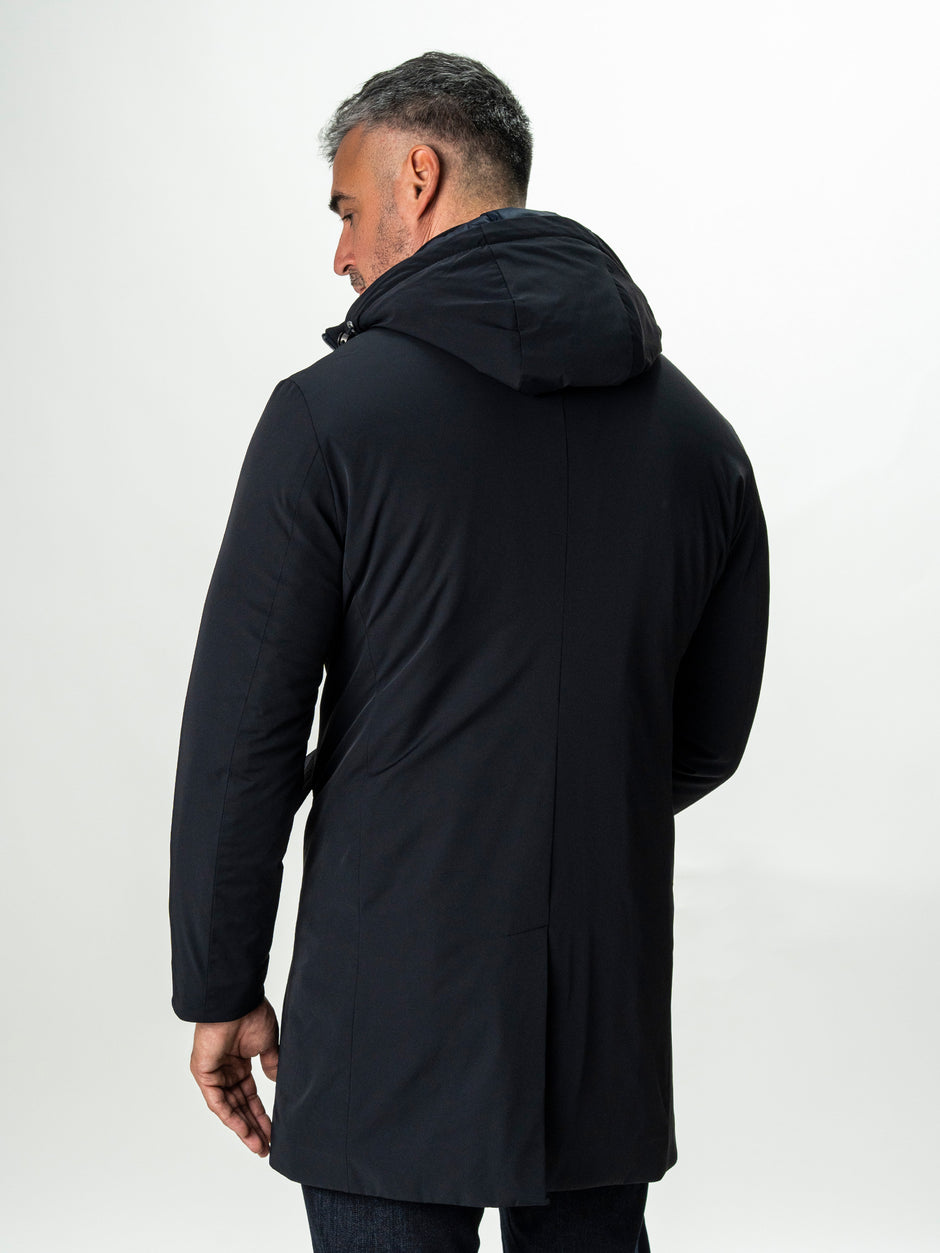 Geaca Barbati Tip Parka Bleumarin Cu Gluga BMan0200 (6)