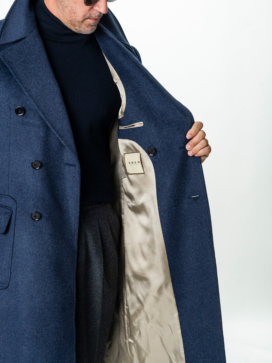 Palton Barbati Toamna-Iarna Albastru Indigo Design Londonez BMan0002 (11)
