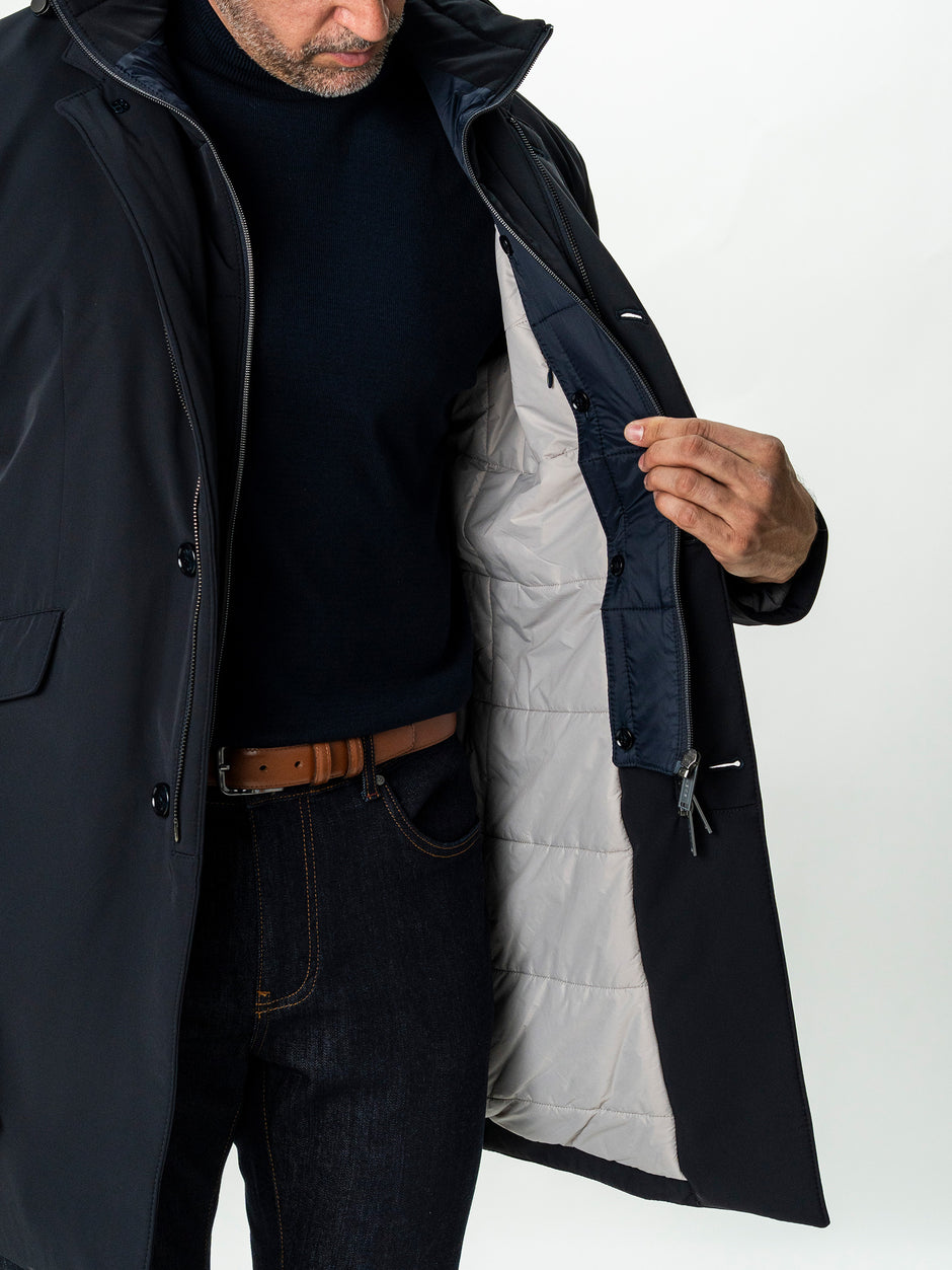 Geaca Barbati Tip Parka Bleumarin Cu Gluga BMan0200 (5)