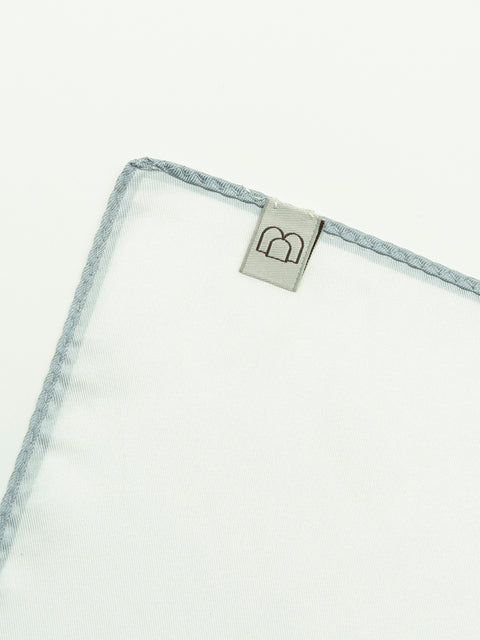 Batista Eleganta Alba Simpla cu Margine Gri BMan421