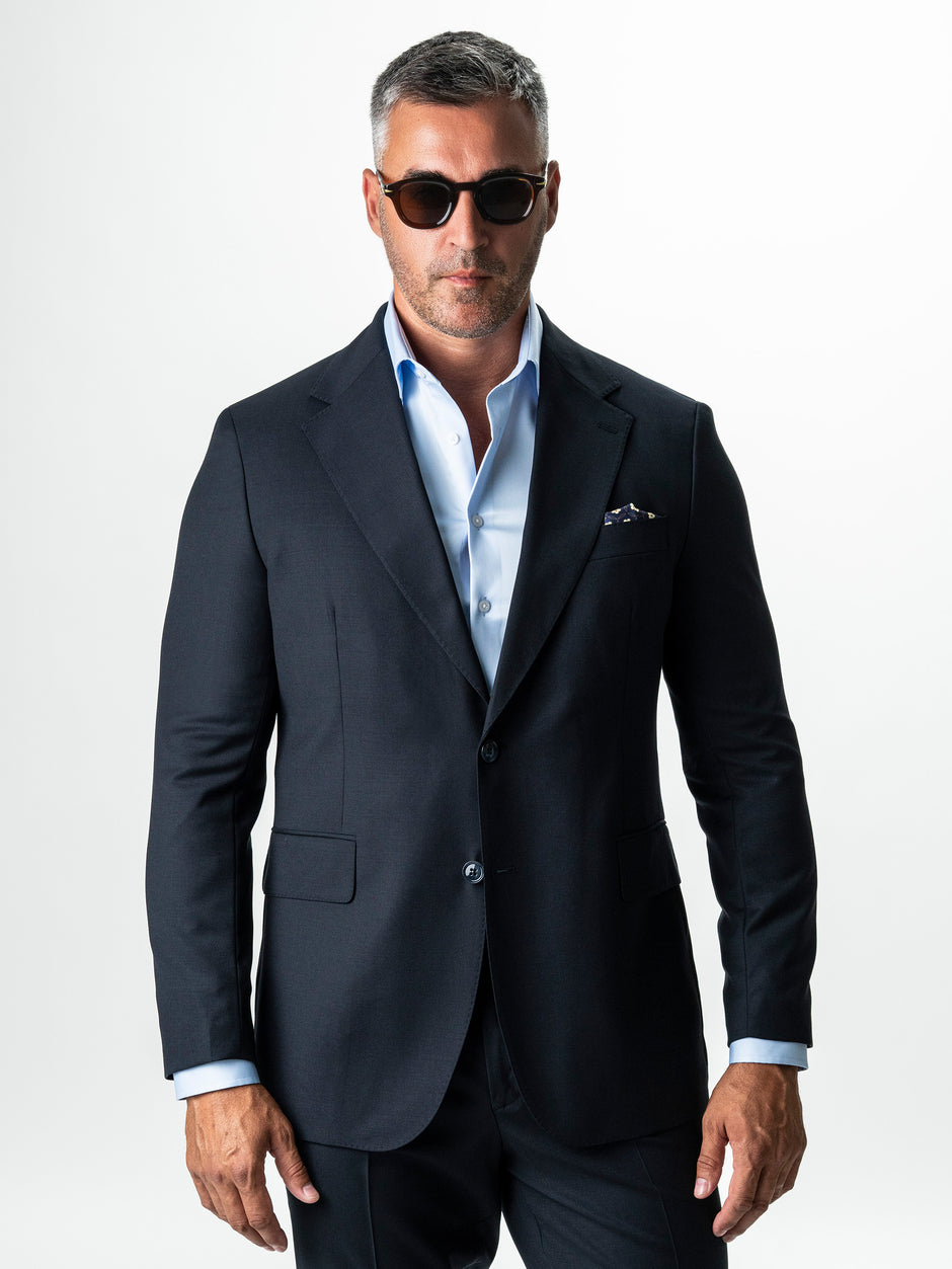 Costum Bleumarin Barbati Lana Vitale Barberis Oxford Flexo BMan0015 (4)