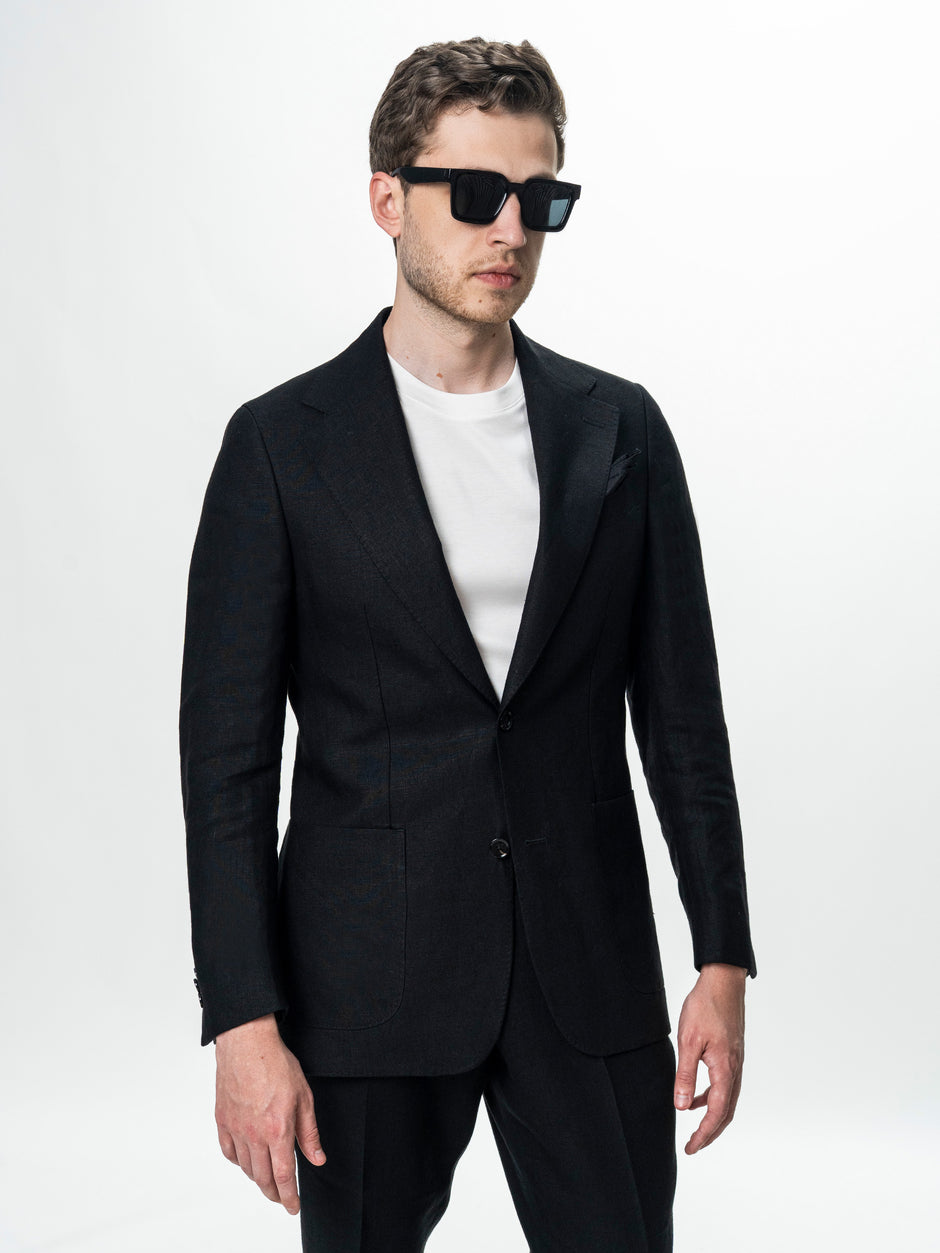 Sacou Barbati Negru 100% In Natural Vitale Barberis BMan0053 (3)