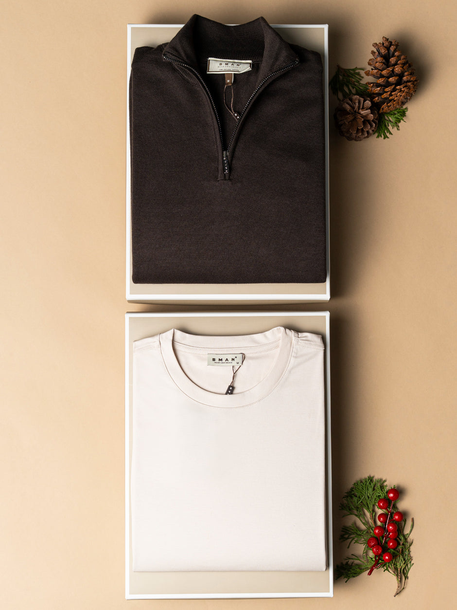 Pachet Cadou Barbati Pulover Cu Tricou Bman0038 (1)